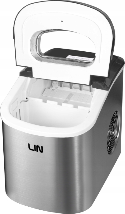 Mașină de făcut gheață LIN, 12 kg/24h, 112 W, rezervor 2.2 L, Argintiu pukika.ro [2]