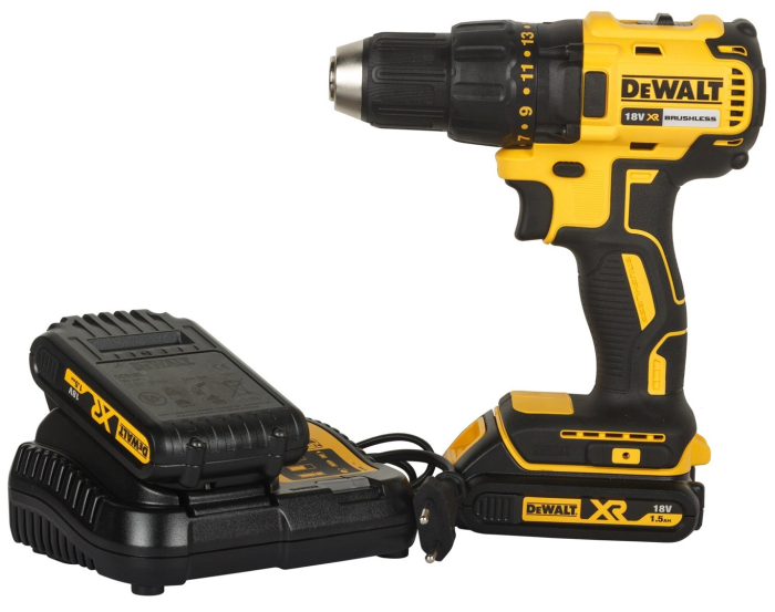 Mașină de găurit DeWALT DCD777D2T, 1750 rpm, 18 V, Li-Ion, 2 baterii, încărcător, cutie transport, Negru pukika.ro [8]