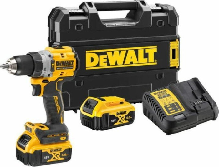 Mașină de găurit DeWALT DCD805P2T, 2000 rpm, 18 V, Li-Ion, 2 baterii, încărcător, cutie transport, Negru pukika.ro [1]