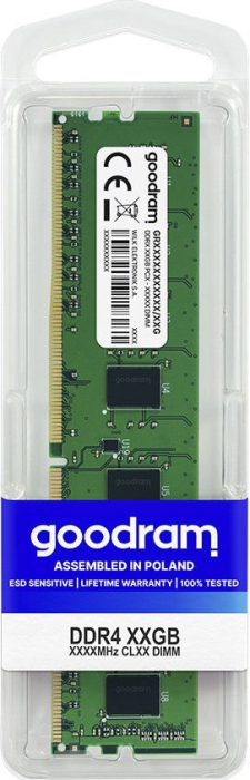 Memorie RAM Goodram, 8 GB, DDR4, 2666 MHz, DIMM, 1.2 V, 19 CL, Green pukika.ro [2]