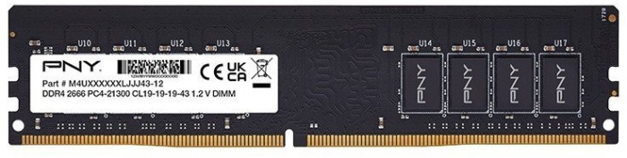 Memorie RAM PNY Technologies, 8 GB, DDR4, 2666 MHz, DIMM, 1.2 V, 19 CL, Black pukika.ro [2]