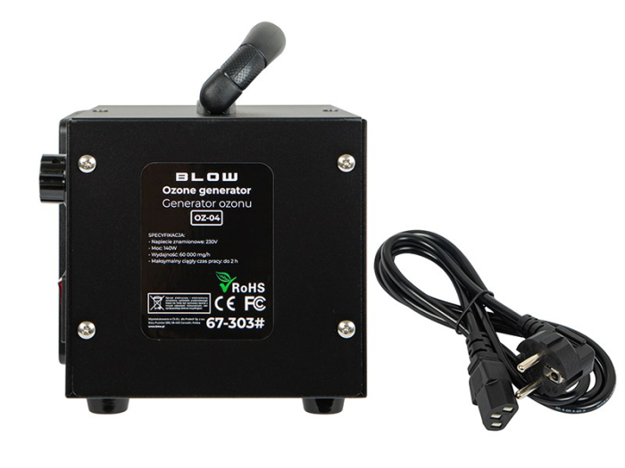 Ozonator Generator de Ozon BLOW, 60.000 mg/h, 140 W, Negru pukika.ro [3]