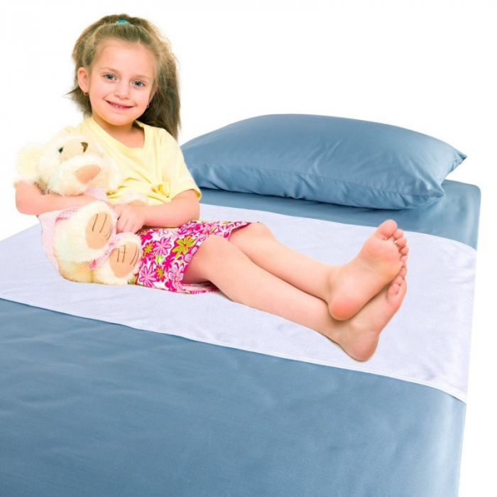 Panza de protectie pentru saltea Pds Care, impermeabila, 90 x 150, Albastru pukika.ro [2]