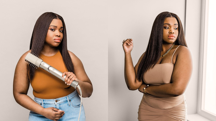 Perie de Păr Electrică Shark, 1650 W, 3 trepte temperatura, Auto-Wrap, Beige pukika.ro [5]