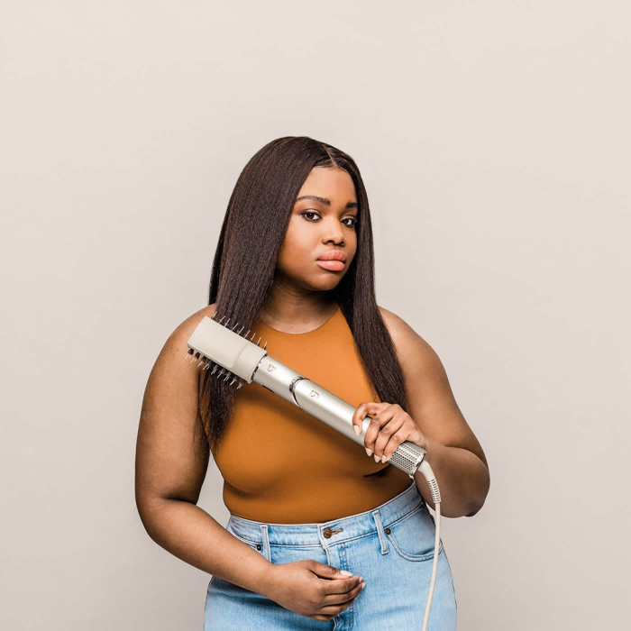 Perie de Păr Electrică Shark, 1650 W, 3 trepte temperatura, Auto-Wrap, Beige pukika.ro [8]