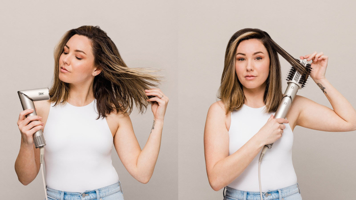 Perie de Păr Electrică Shark, 1650 W, 3 trepte temperatura, Auto-Wrap, Beige pukika.ro [4]