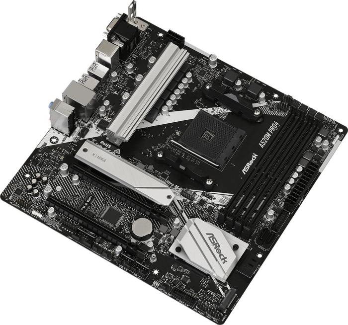 Placă de Bază ASRock A520M Pro4, Socket AM4, Chipset AMD, micro ATX, Black pukika.ro [3]