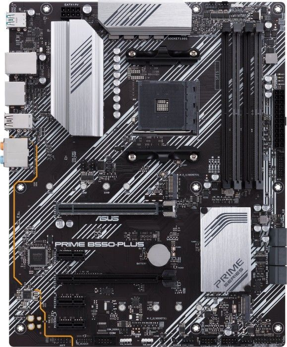 Placă de Bază ASUS PRIME B550-PLUS, Socket AM4, Chipset AMD B550, ATX, Black pukika.ro [2]