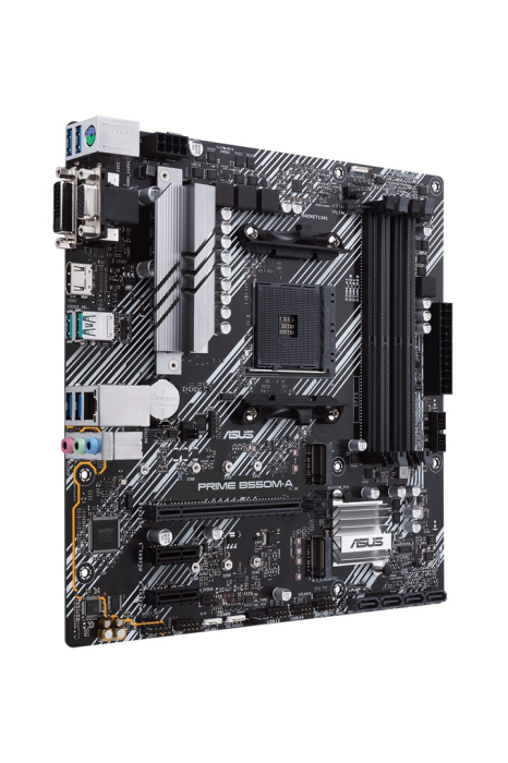 Placă de Bază ASUS PRIME B550M-A, Socket AM4, Chipset AMD B550, micro ATX, Black pukika.ro [2]