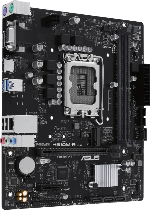 Placă de Bază ASUS PRIME H610M-R-SI, Socket LGA 1700, Chipset Intel H610, micro ATX, Black pukika.ro [2]