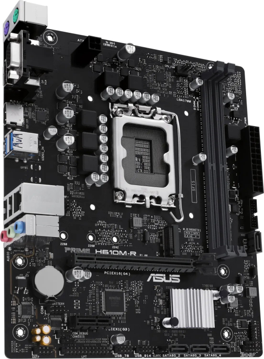 Placă de Bază ASUS PRIME H610M-R-SI, Socket LGA 1700, Chipset Intel H610, micro ATX, Black pukika.ro [3]