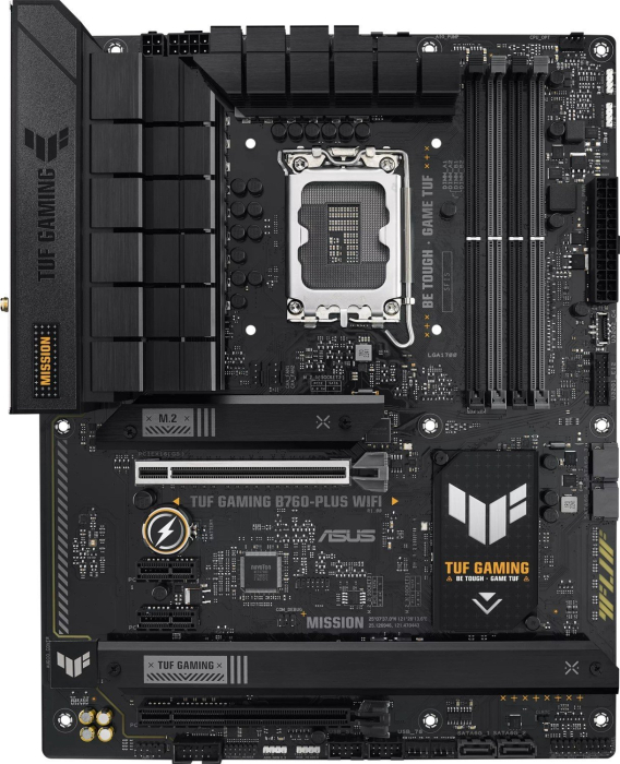 Placă de Bază ASUS TUF GAMING B760-PLUS WIFI, Socket LGA 1700, Chipset Intel B760, ATX, Black pukika.ro [3]