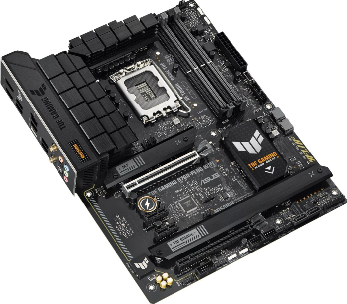 Placă de Bază ASUS TUF GAMING B760-PLUS WIFI, Socket LGA 1700, Chipset Intel B760, ATX, Black pukika.ro [4]