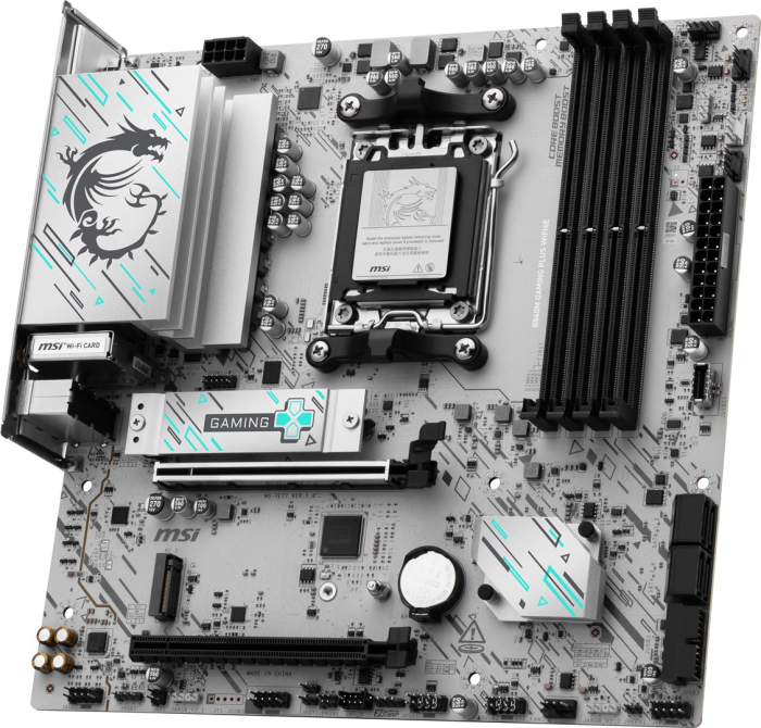 Placă de Bază MSI GAMING PLUS WIFI, Socket AM5, Chipset AMD B840, micro ATX, Grey pukika.ro [3]