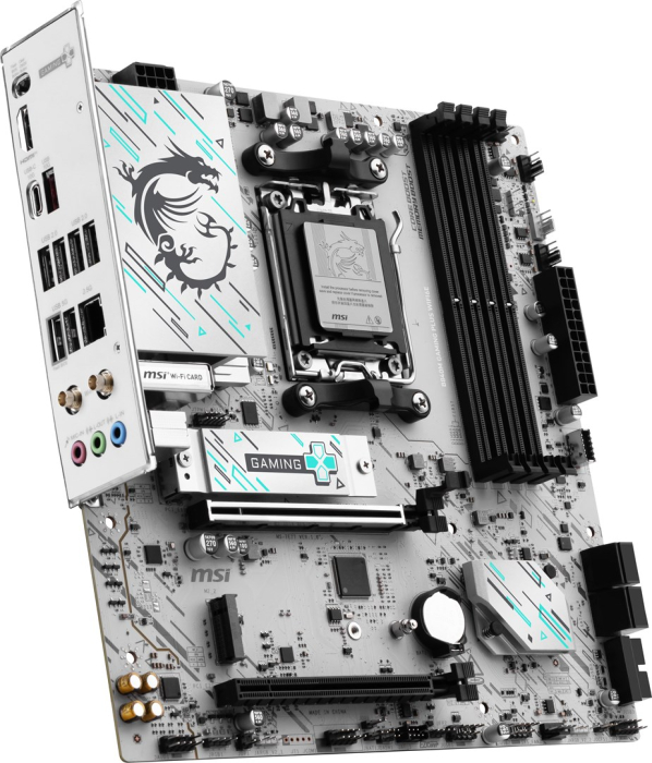 Placă de Bază MSI GAMING PLUS WIFI, Socket AM5, Chipset AMD B840, micro ATX, Grey pukika.ro [4]