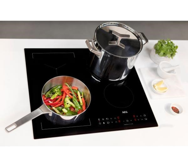 Plită cu Inducție AEG IKB64341FB, 60 cm, 4 Zone, Touch Control, Funcție Booster, Timer, Sticlă Vitroceramică, Negru pukika.ro [5]