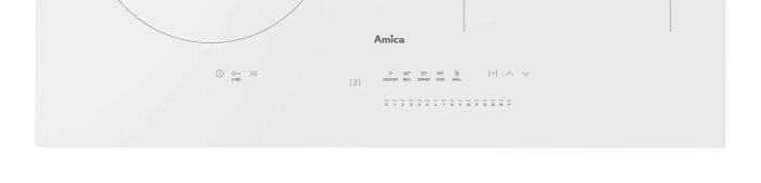 Plită cu Inducție Amica PIDH6141PHTSUN 3.0, 7350 W, Touch, 4 zone, Alb pukika.ro [4]