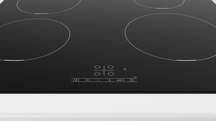 Plită cu Inducție Bosch PUE611BB5E, 592 mm, 4 Zone, TouchSelect, PowerBoost, Sticlă Vitroceramică, Negru pukika.ro [3]
