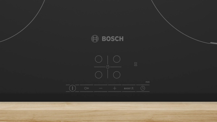 Plită cu Inducție Bosch Serie 4, 59 cm, 7400 W, 4 zone, Touch, sticlă neagră pukika.ro [2]