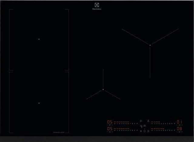 Plită cu Inducție Electrolux EIS77453, 68 cm, 4 Zone Infinite, Hob2Hood, Funcție Bridge, Control Slider, Negru pukika.ro [1]