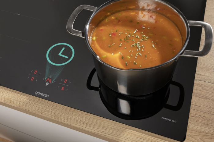 Plită cu Inducție Gorenje, 79,5 cm, 4 zone, Touch, sticlă ceramică, Negru pukika.ro [4]