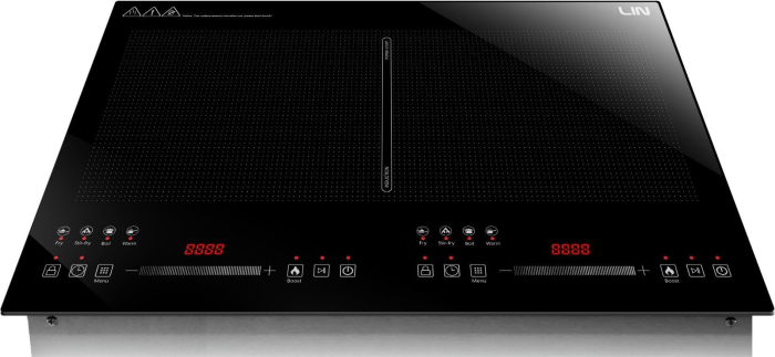 Plită cu Inducție Lin LI2H-179, 56 cm, 2 Zone de Gătit, Touch Control, Funcție Booster, Timer, Sticlă Neagră pukika.ro [3]