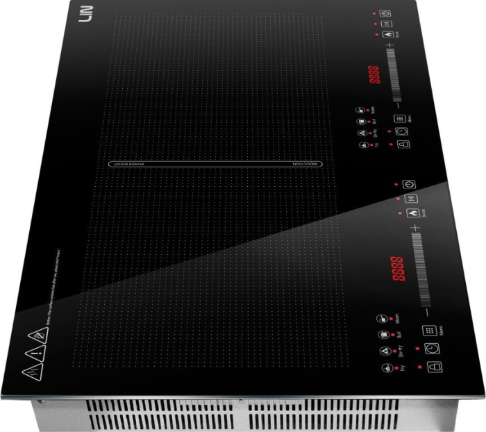 Plită cu Inducție Lin LI2H-179, 56 cm, 2 Zone de Gătit, Touch Control, Funcție Booster, Timer, Sticlă Neagră pukika.ro [4]
