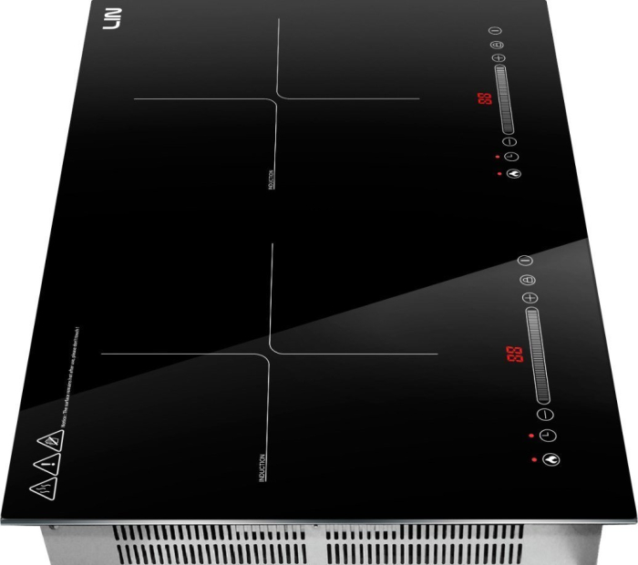 Plită cu Inducție Lin LI2H-180, 56 cm, 2 Zone de Gătit, Touch Control, Funcție Booster, Timer, Sticlă Neagră pukika.ro [9]