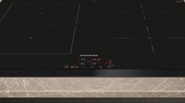 Plită cu Inducție Siemens ED651BSB6E, 592 mm, 4 Zone, TouchControl, PowerBoost, Home Connect, Sticlă Neagră pukika.ro [4]