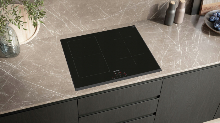 Plită cu Inducție Siemens ED651BSB6E, 592 mm, 4 Zone, TouchControl, PowerBoost, Home Connect, Sticlă Neagră pukika.ro [2]
