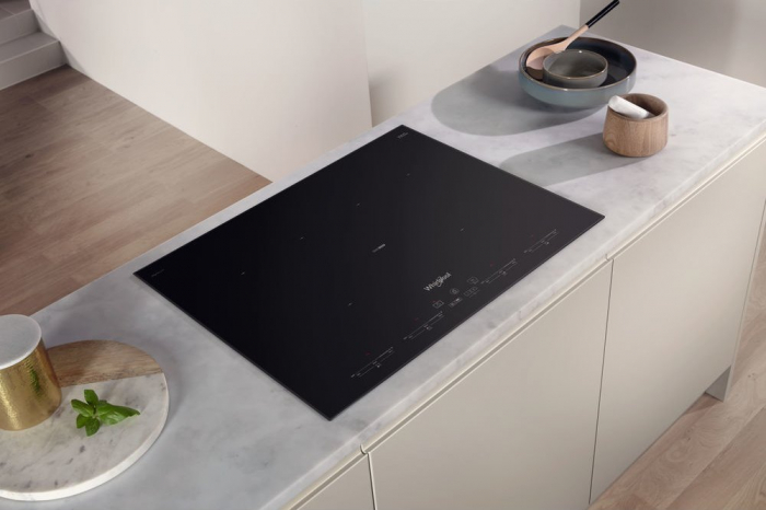 Plită cu Inducție Whirlpool SMO 654 OF/BT/IXL, 65 cm, 4 Zone, FlexiCook, Booster, Pan Detection, Touch Control, Inox Anti-Aderență iXelium, Negru pukika.ro [7]
