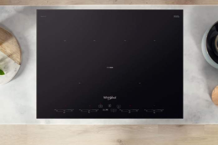 Plită cu Inducție Whirlpool SMO 654 OF/BT/IXL, 65 cm, 4 Zone, FlexiCook, Booster, Pan Detection, Touch Control, Inox Anti-Aderență iXelium, Negru pukika.ro [6]