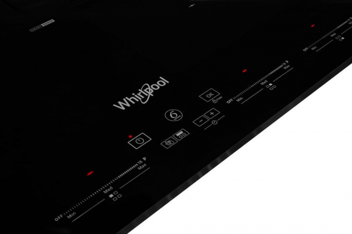Plită cu Inducție Whirlpool SMO 654 OF/BT/IXL, 65 cm, 4 Zone, FlexiCook, Booster, Pan Detection, Touch Control, Inox Anti-Aderență iXelium, Negru pukika.ro [4]