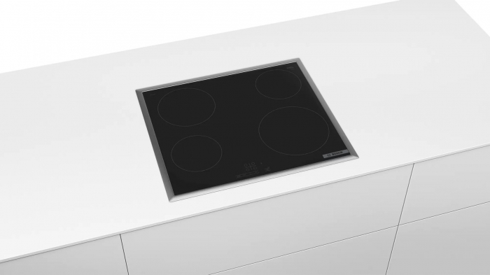 Plită Electrică Bosch Serie 4 PKE645BB2E, Vitroceramică, 4 Zone de Gătit, TouchControl, 60 cm, Negru pukika.ro [2]