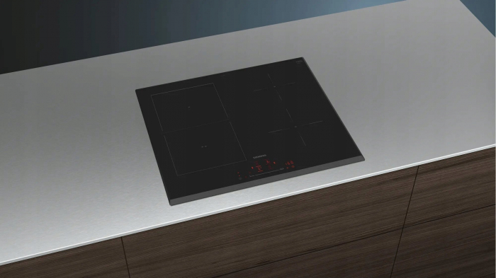Plită Electrică Vitroceramică Siemens ED651HSC1E, 60 cm, 4 Zone, TouchSlider, PowerBoost, Timer, Sticlă Neagră pukika.ro [6]