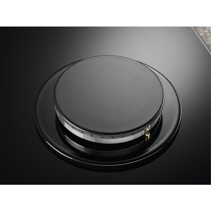 Plită pe Gaz Electrolux KGG6426K, 60 cm, 4 Arzătoare, Aprindere Electrică, Siguranță Gaz, Grătare Fontă, Negru pukika.ro [6]