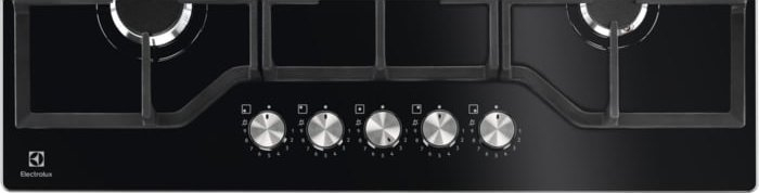 Plită pe Gaz Electrolux KGG75362K, 75 cm, 5 Arzătoare, Grătare Fontă, Aprindere Integrată, Negru pukika.ro [4]