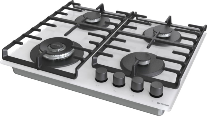 Plită pe gaz Gorenje GTW642SYW, 60 cm, 4 zone, sticlă, Alb pukika.ro [8]