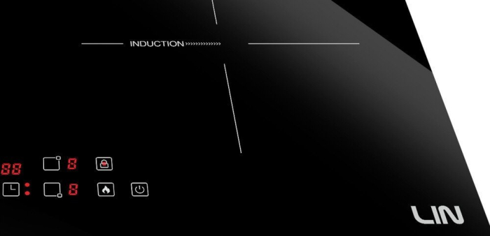 Plită pe gaz LIN LI-B47400, 7400 W, 4 arzătoare, sticla ceramica, Negru pukika.ro [10]