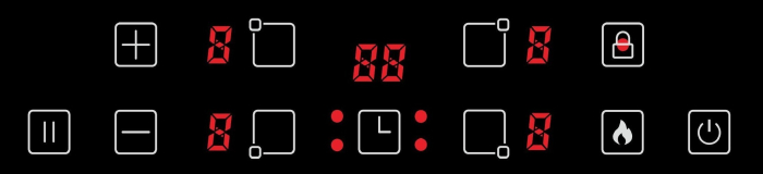 Plită pe gaz LIN LI-B47400, 7400 W, 4 arzătoare, sticla ceramica, Negru pukika.ro [2]