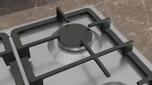 Plită pe Gaz Siemens EG6B5PK90, 58 cm, 4 Arzătoare, FlameSelect, Grătare Fontă, Siguranță Gaz, Inox pukika.ro [5]