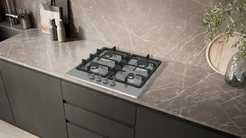 Plită pe Gaz Siemens EG6B5PK90, 58 cm, 4 Arzătoare, FlameSelect, Grătare Fontă, Siguranță Gaz, Inox pukika.ro [4]