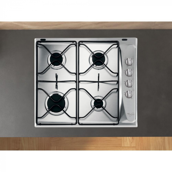 Plită pe Gaz Whirlpool AKM 268 IX, 58 cm, 4 Arzătoare, Aprindere Electrică, Inox pukika.ro [3]
