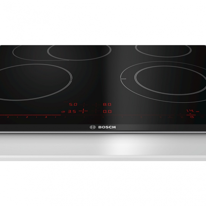 Plită Vitroceramică Bosch Serie 8 PKN675DP1D, 60 cm, 4 Zone HighSpeed, TouchControl, PowerBoost, Recunoaștere Vase, Negru pukika.ro [2]