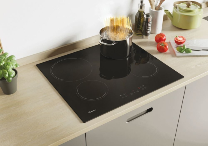 Plită Vitroceramică Candy CH64CCB/4U2, 59 cm, 4 Zone de Gătit, Touch Control, Timer, Negru pukika.ro [4]