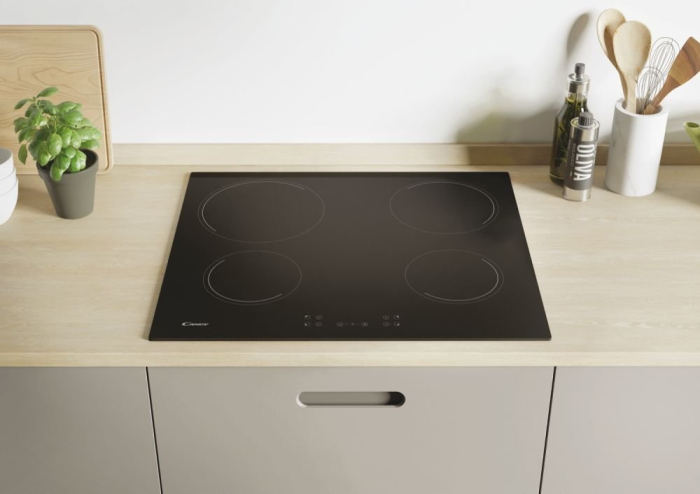 Plită Vitroceramică Candy CH64CCB/4U2, 59 cm, 4 Zone de Gătit, Touch Control, Timer, Negru pukika.ro [3]
