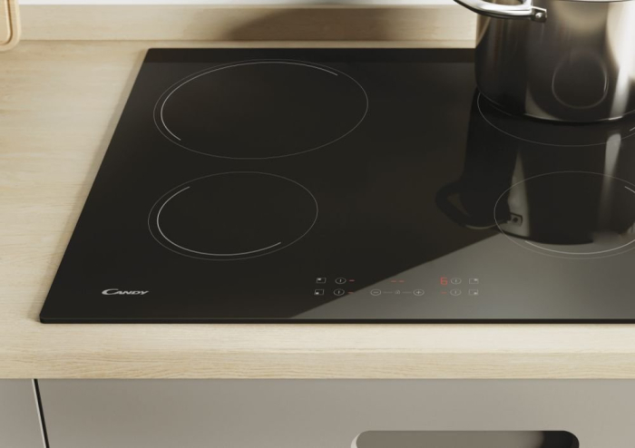 Plită Vitroceramică Candy CH64CCB/4U2, 59 cm, 4 Zone de Gătit, Touch Control, Timer, Negru pukika.ro [6]