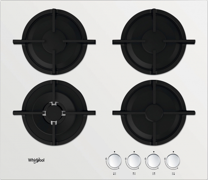 Plită Vitroceramică Whirlpool AKT 625/WH, 59 cm, 4 Zone de Gătit, Touch Control, Indicator Căldură Reziduală, Alb pukika.ro [1]