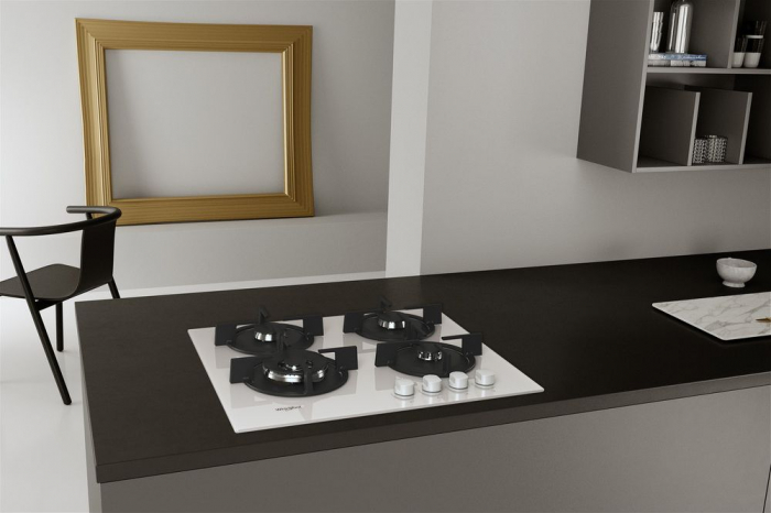 Plită Vitroceramică Whirlpool AKT 625/WH, 59 cm, 4 Zone de Gătit, Touch Control, Indicator Căldură Reziduală, Alb pukika.ro [4]