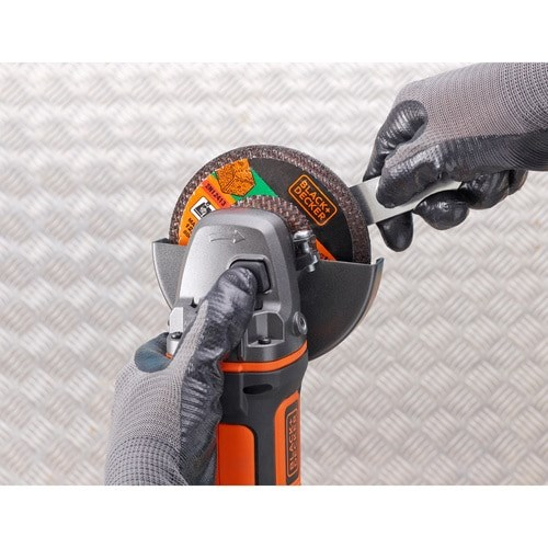 Polizor Unghiular Black & Decker, 18 V, disc 125 mm, 8600 RPM, fara acumulator si incarcator, Negru pukika.ro [10]